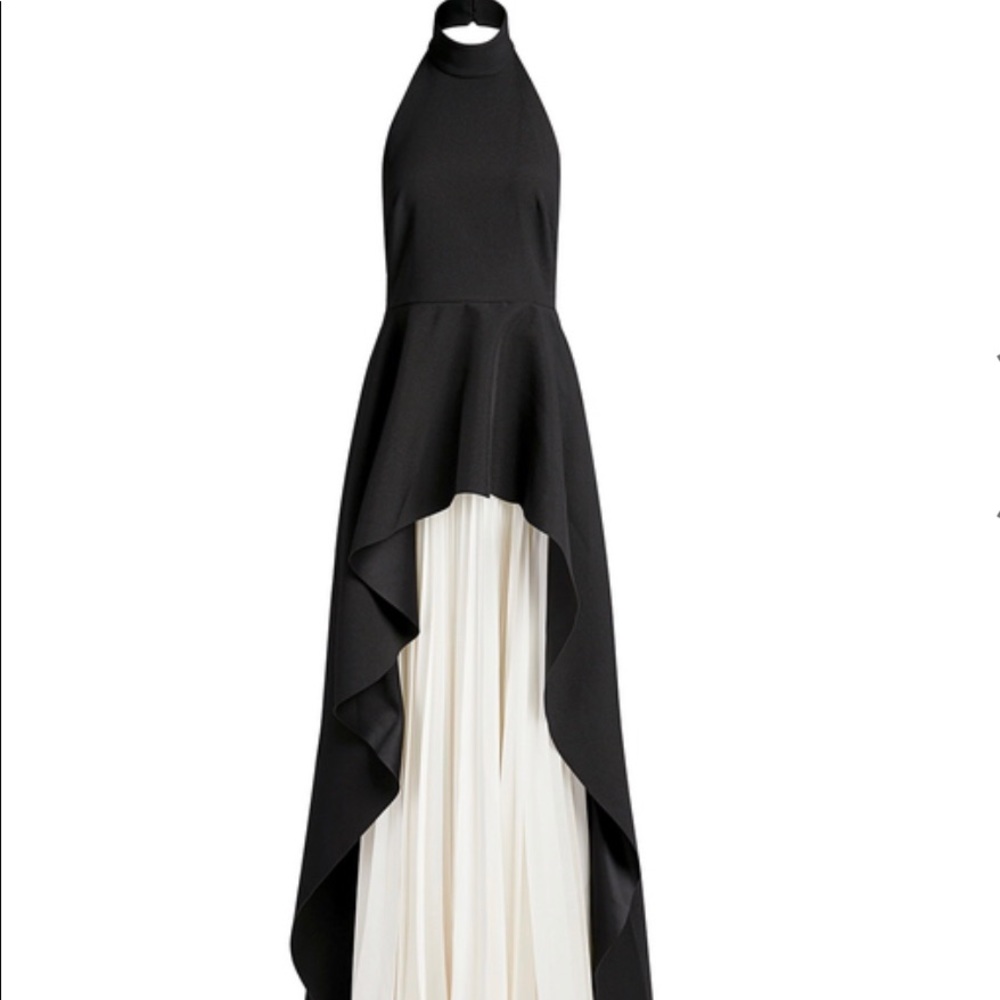 Solace London Lavinia layered halter gown